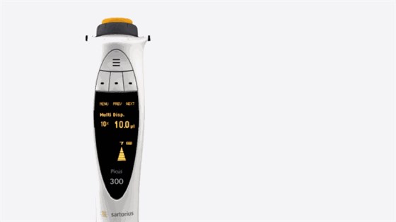賽多利斯電動(dòng)移液器直觀的用戶界面